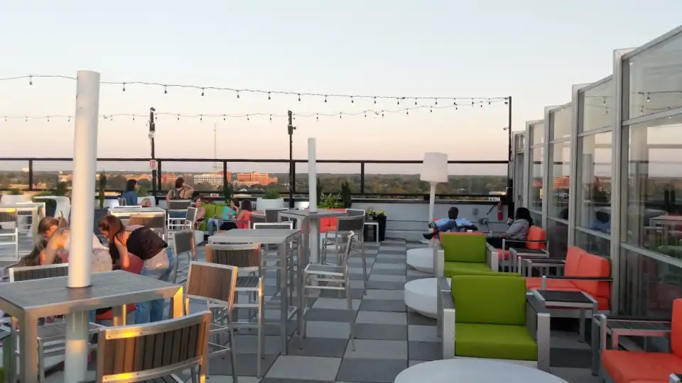 City Lights Rooftop, Uptown, Charlotte, happy hour venue