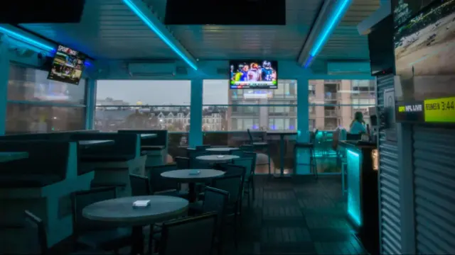 Over Under Rooftop Sports Bar, Mt Vernon Triangle, Washington, happy hour venue