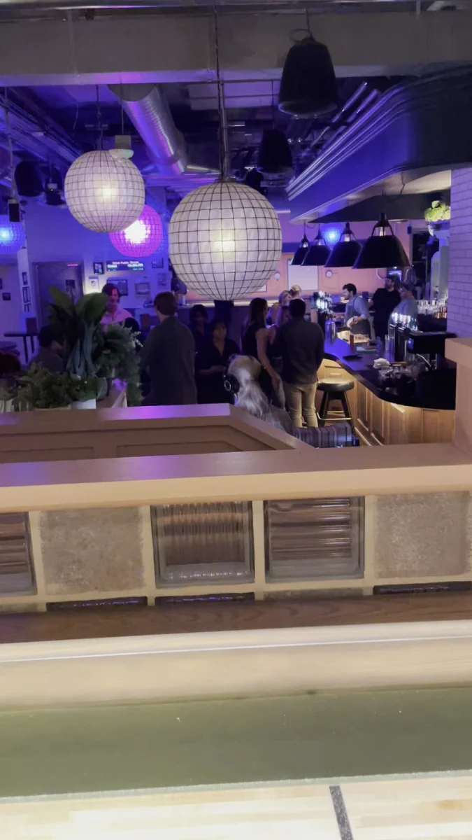 High-Tech Shuffleboard Table
