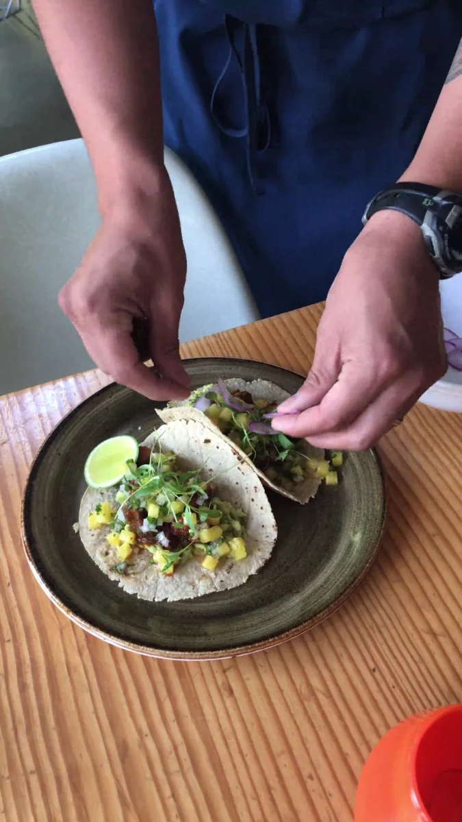 Plated Tacos