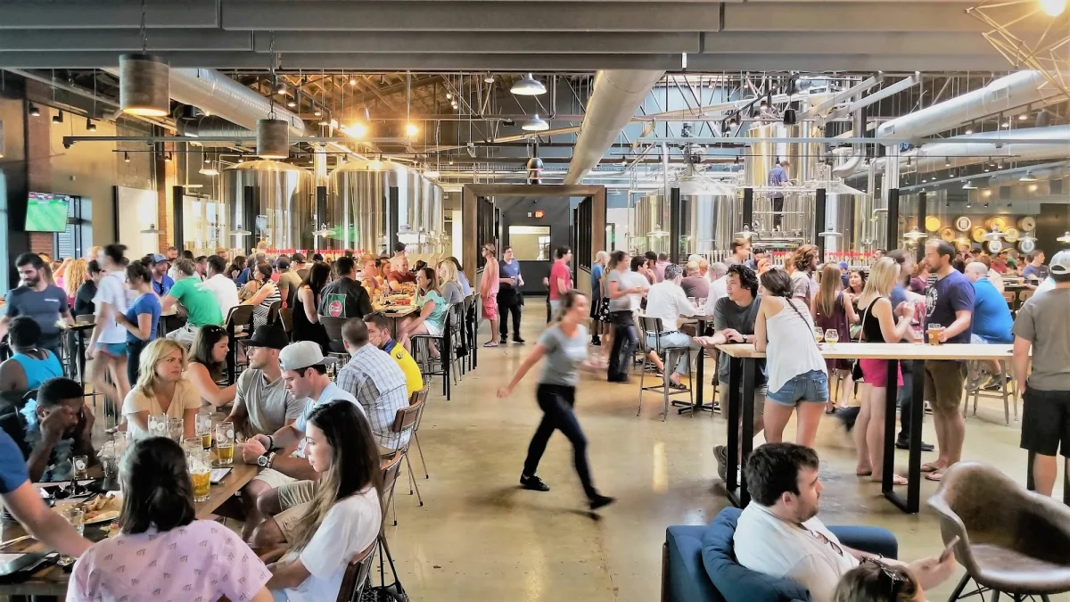 Brewers At 4001 Yancey Massive Taproom Interior