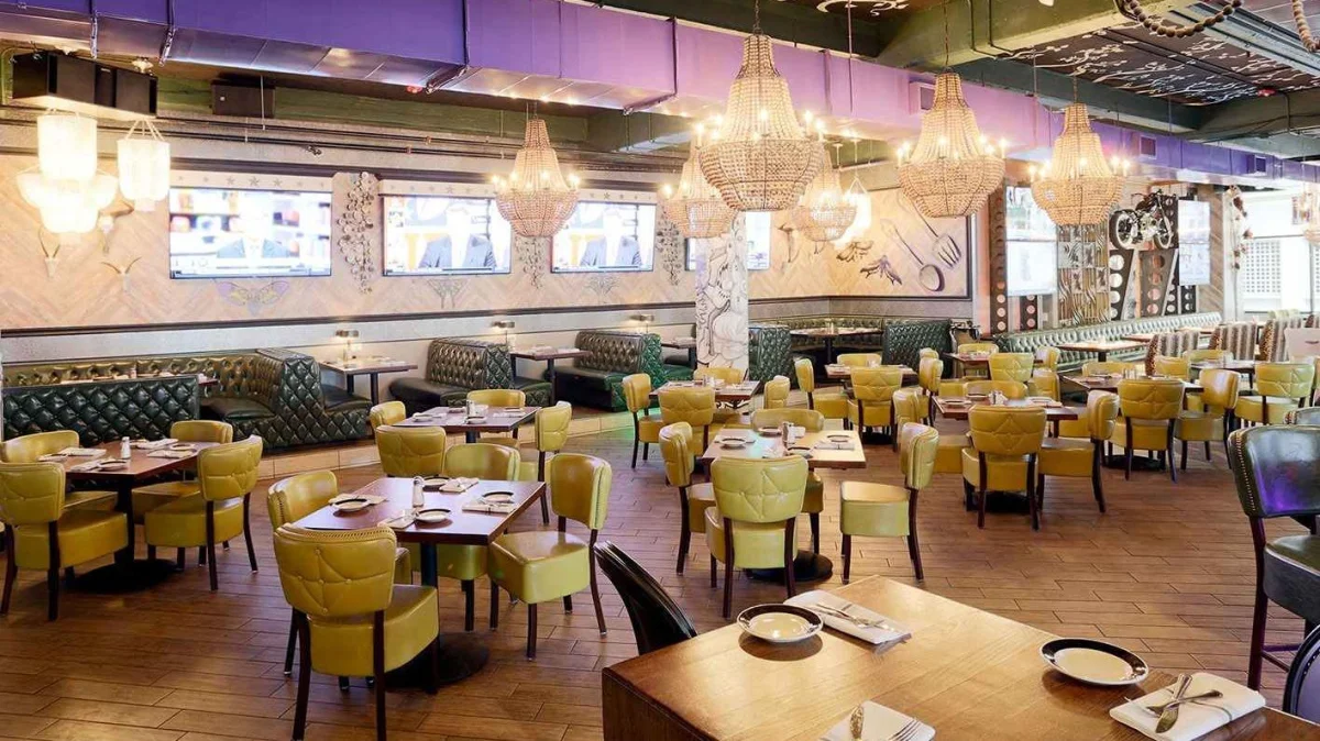 Ink N Ivy Vibrant Outdoor Patio and Bar