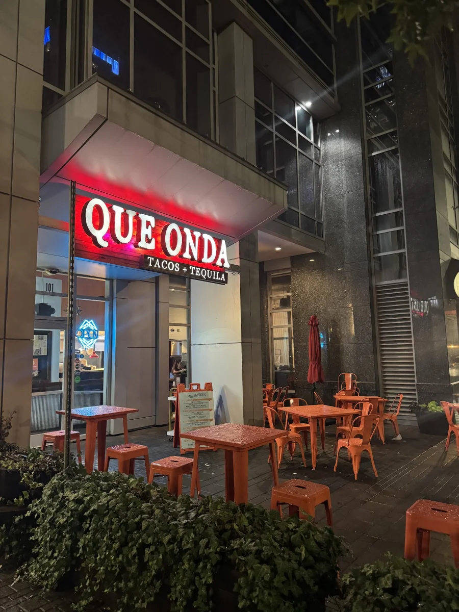 Que Onda Tacos + Tequila Uptown Colorful Interior