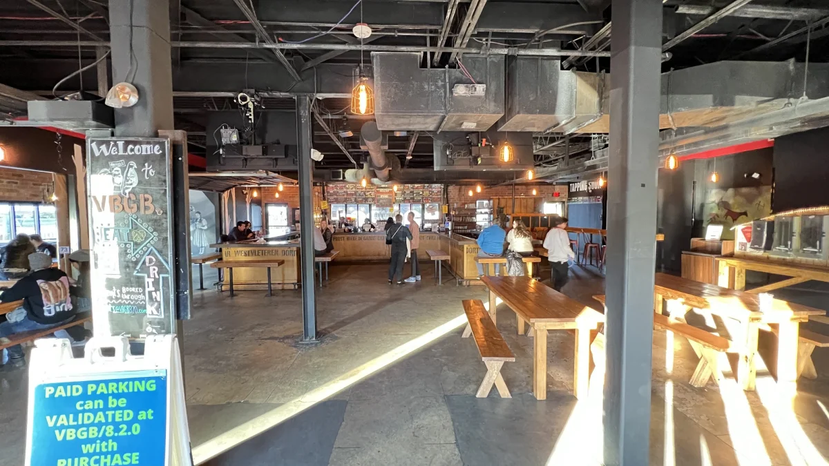 VBGB Beer Hall and Garden Sprawling Outdoor Patio