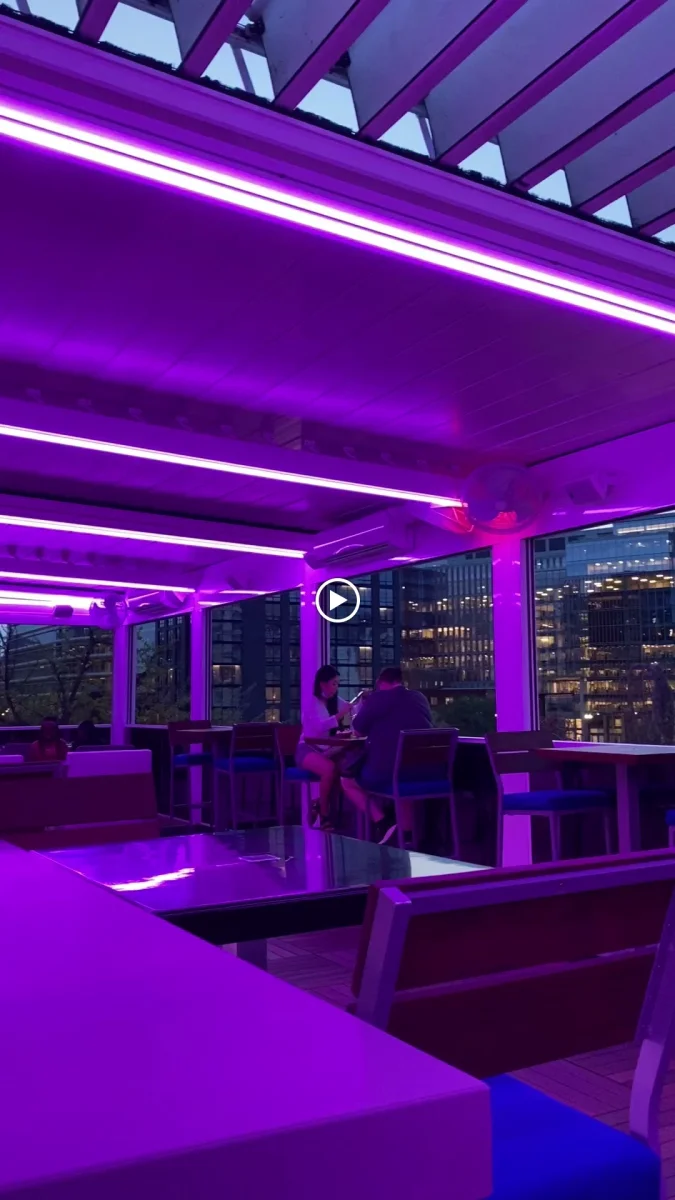 Rooftop TV Wall